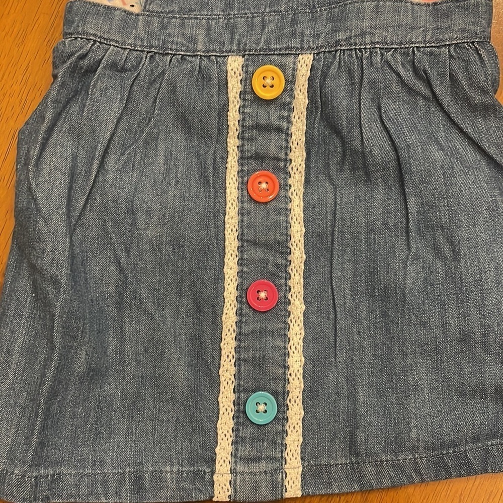 Jean jumper with flower shirt- 236 - Picture 4 of 5